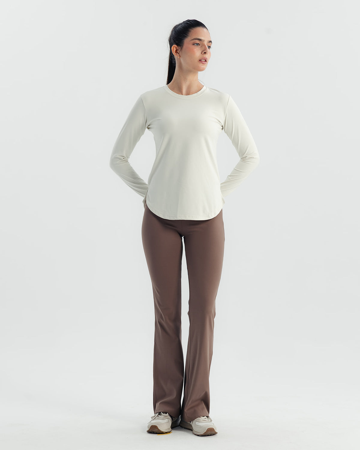 Performance Long Sleeve Top - Offwhite
