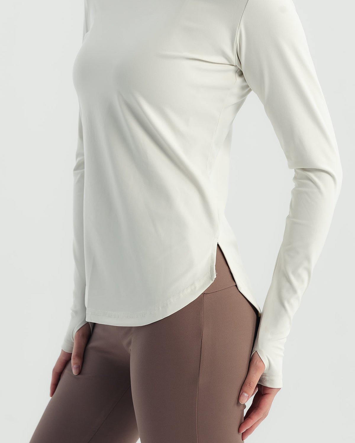 Performance Long Sleeve Top - Offwhite