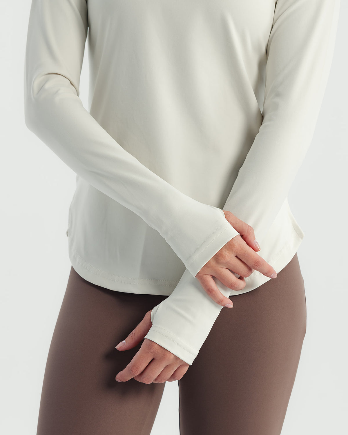 Performance Long Sleeve Top - Offwhite