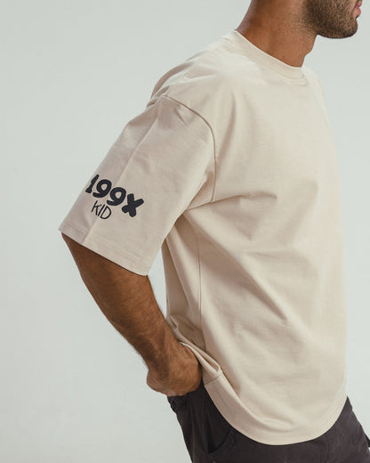 199X-KID BEIGE OVERSIZED T-SHIRT