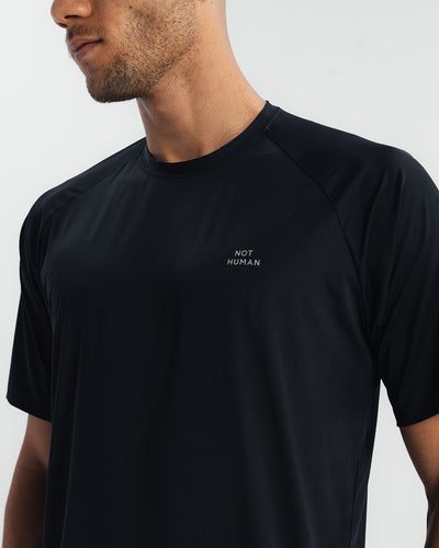Breathable Raglan Tee - Black
