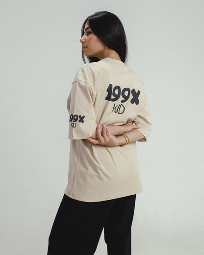 199X-KID BEIGE OVERSIZED T-SHIRT