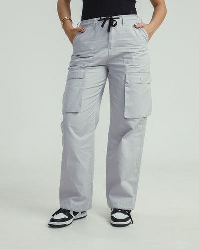 HIGH WAIST CARGO PANTS