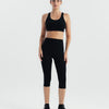 High rise capri pants - Black