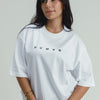 WHITE HUMAN OVERSIZED T-SHIRT