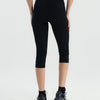 High rise capri pants - Black