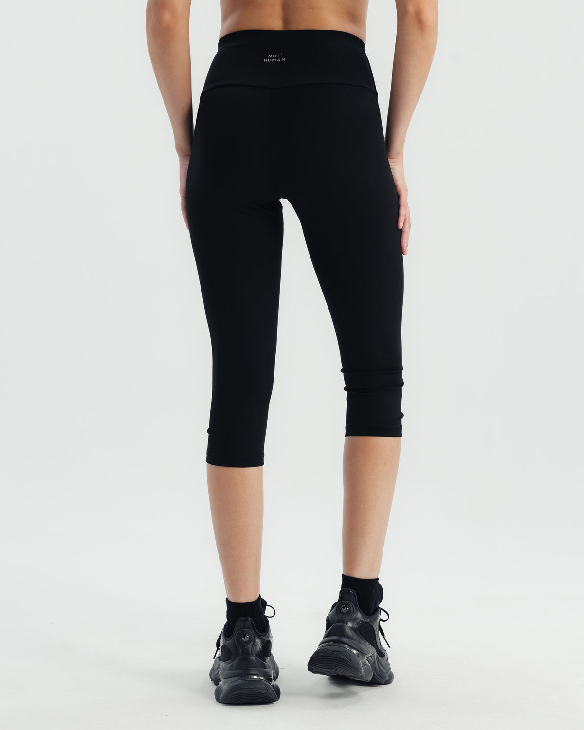 High rise capri pants - Black