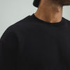 RIBBED BLACK OVERSIZED T-SHIRT