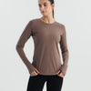 Performance Long Sleeve Top - Dusty brown