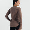 Performance Long Sleeve Top - Dusty brown