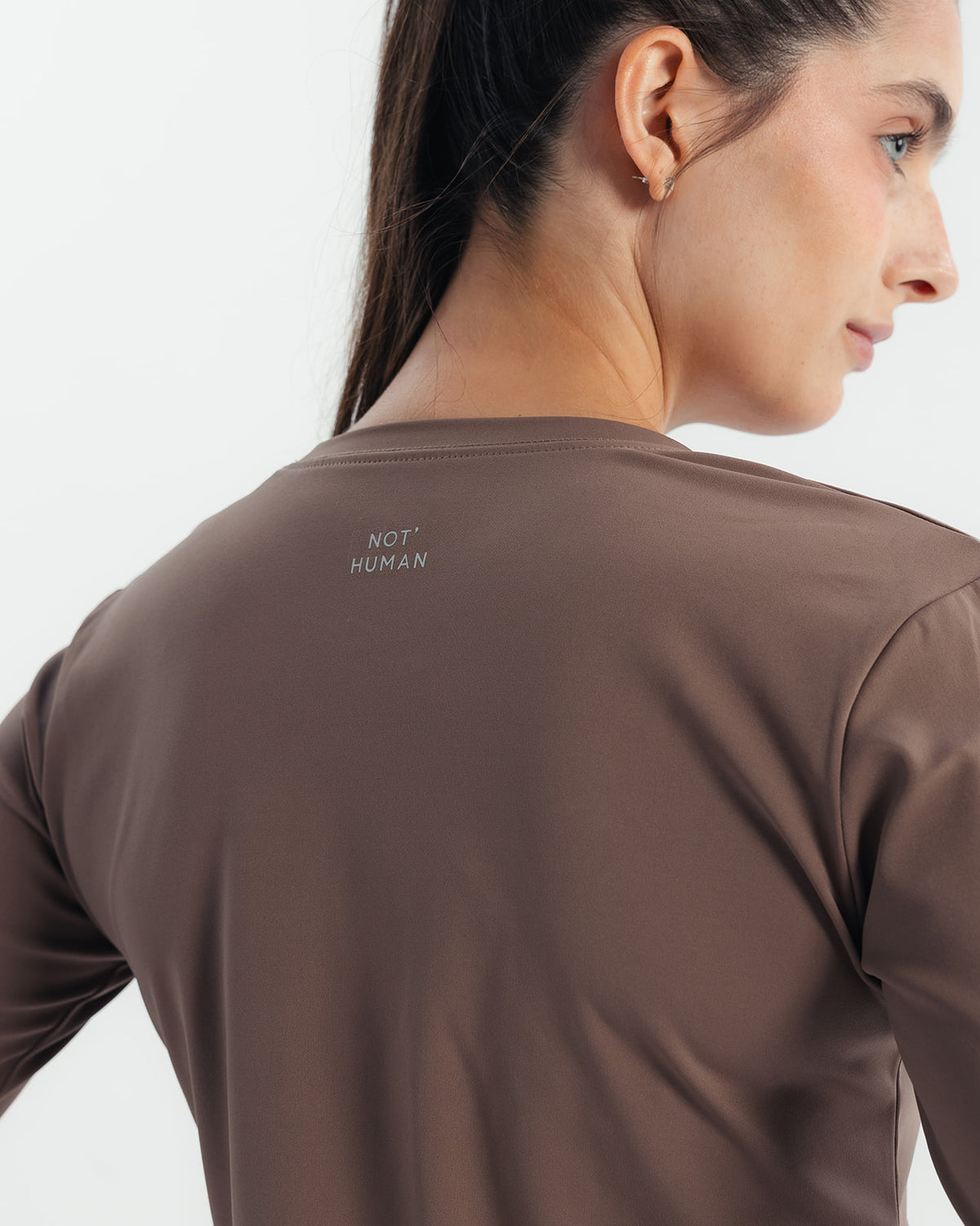 Performance Long Sleeve Top - Dusty brown