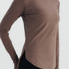 Performance Long Sleeve Top - Dusty brown