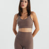 Crossback Bra - Dusty brown