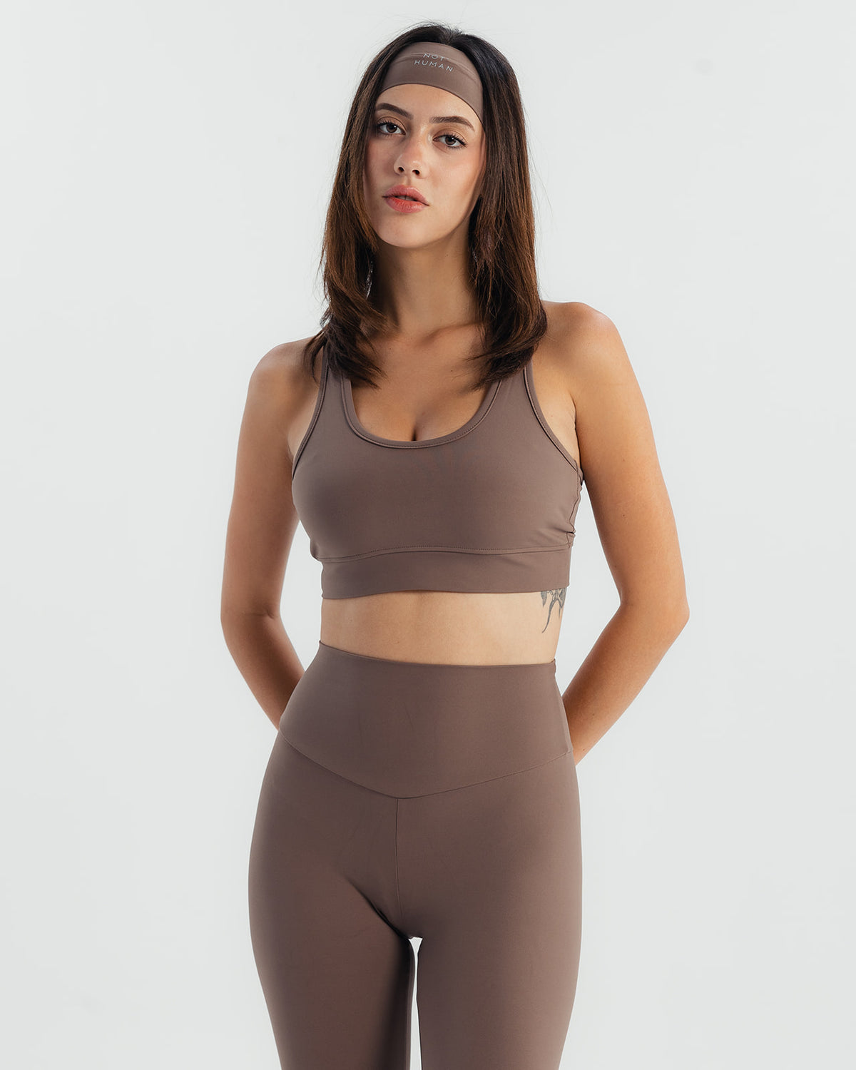 Crossback Bra - Dusty brown