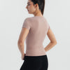 Soft Stretch Fitted T-Shirt  - Mauve Taupe