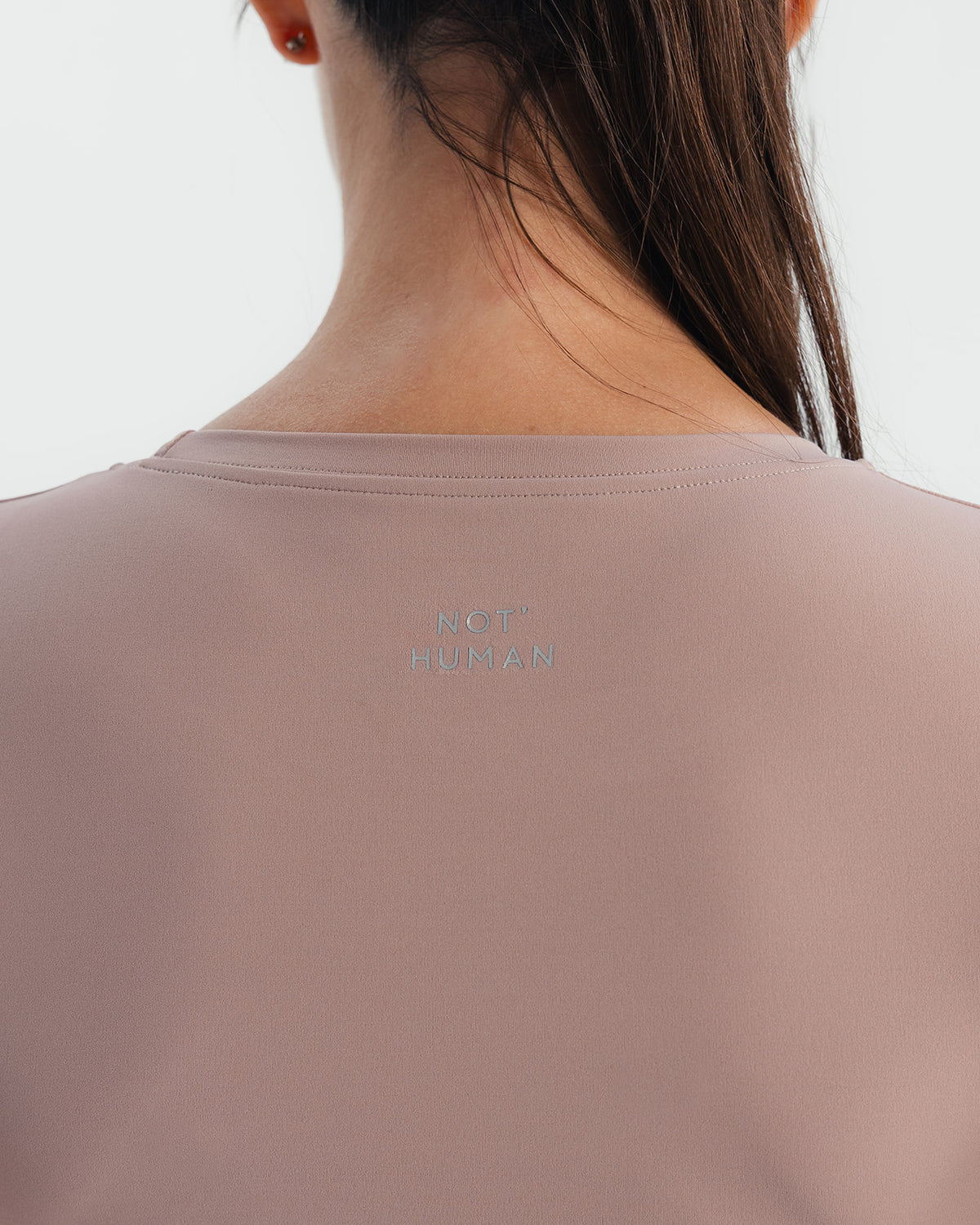 Soft Stretch Fitted T-Shirt  - Mauve Taupe