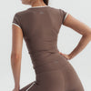 Piping capri - Dusty brown