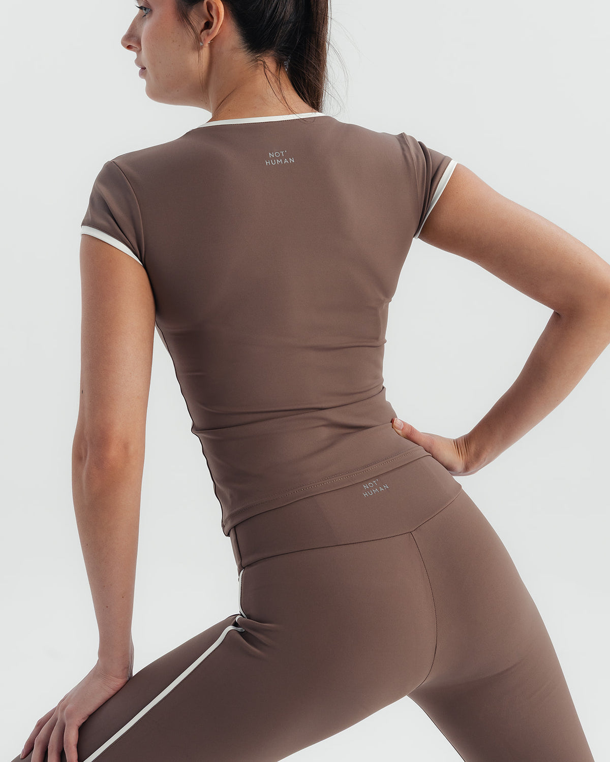 Piping capri - Dusty brown