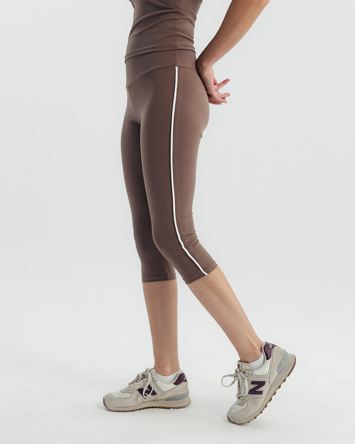 Piping capri - Dusty brown