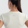 Soft Stretch Piping V-Neck T-Shirt - Offwhite