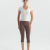 Soft Stretch Piping V-Neck T-Shirt - Offwhite