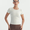 Soft Stretch Fitted T-Shirt - Offwhite