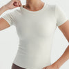 Soft Stretch Fitted T-Shirt - Offwhite