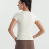 Soft Stretch Fitted T-Shirt - Offwhite