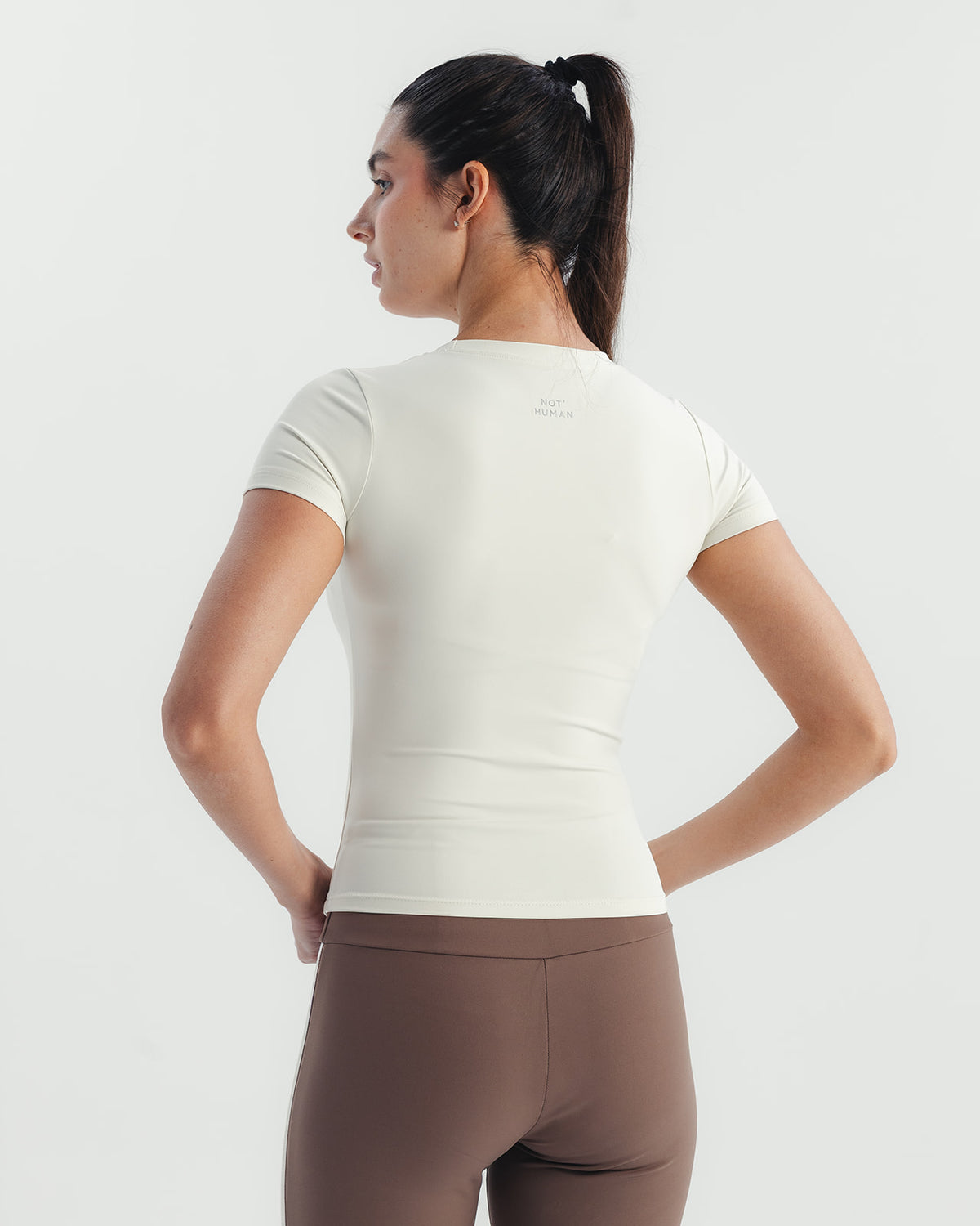 Soft Stretch Fitted T-Shirt - Offwhite