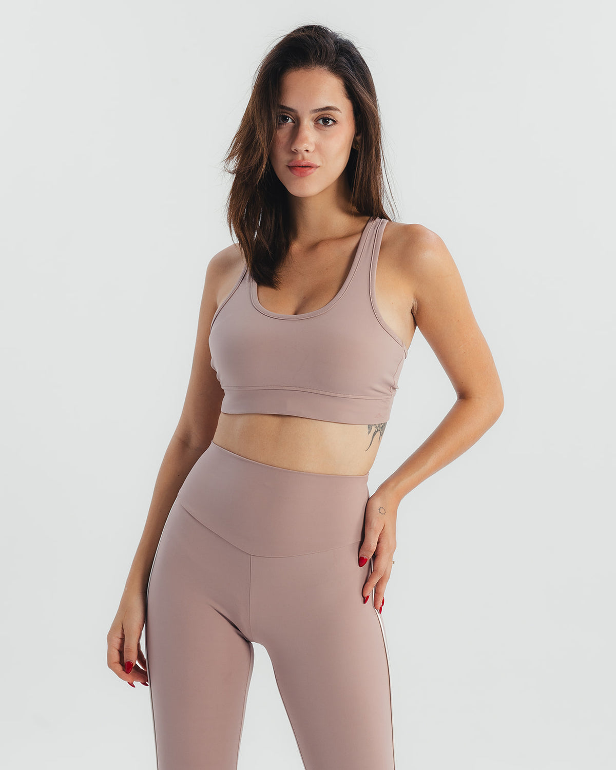 Crossback Bra - Mauve Taupe