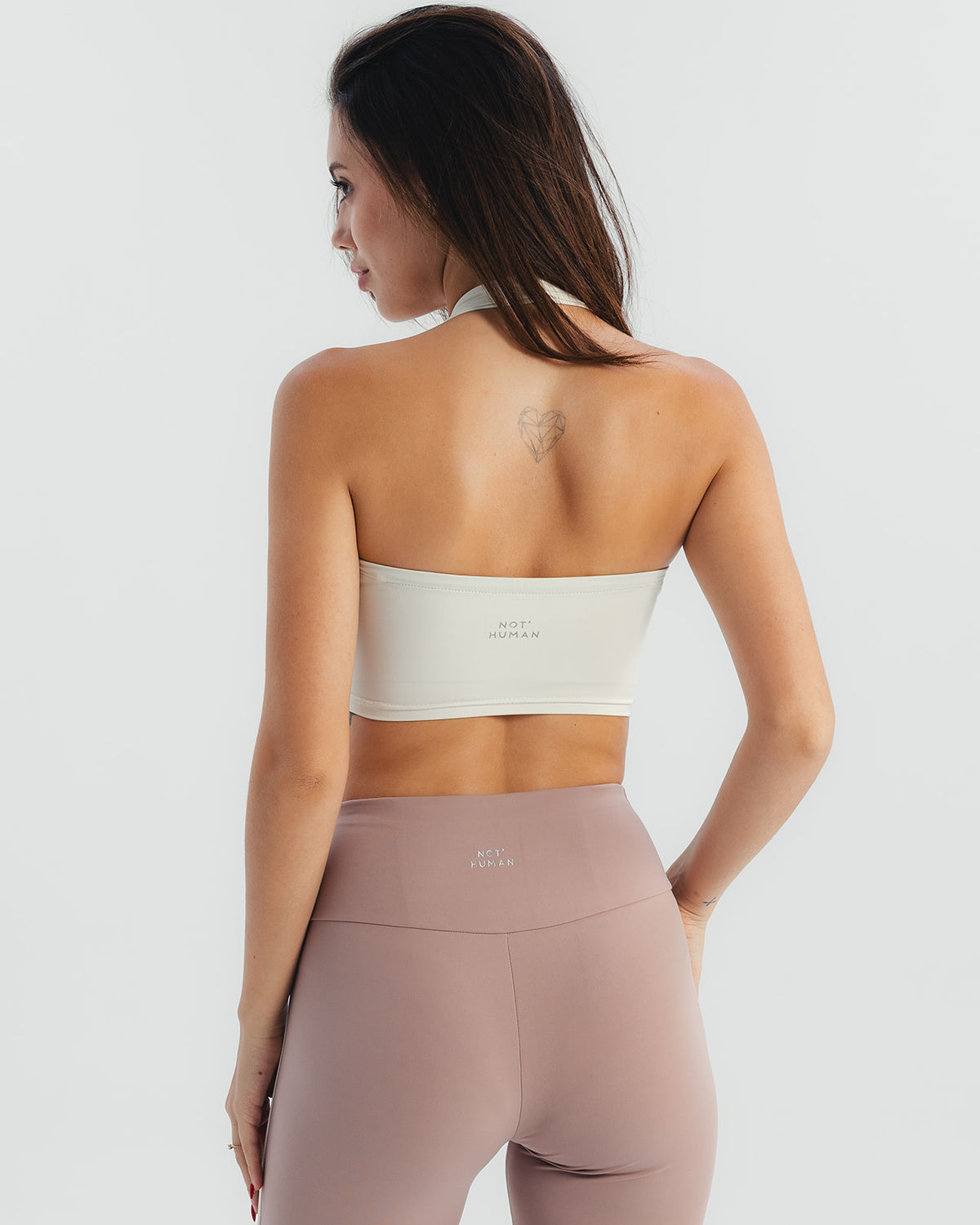 Essential neck top  - Offwhite