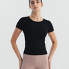 Soft Stretch Fitted T-Shirt - Black