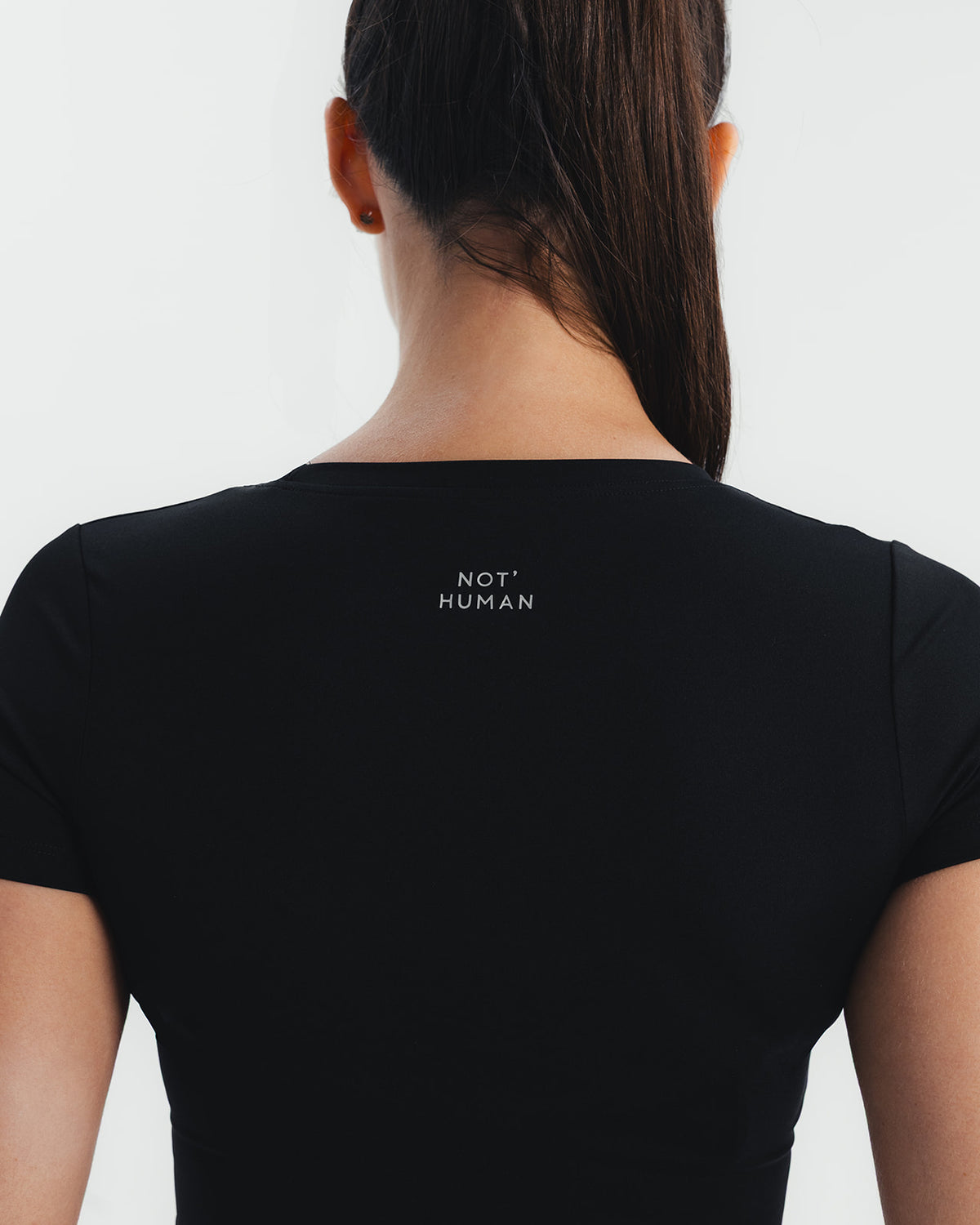 Soft Stretch Fitted T-Shirt - Black