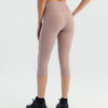 High rise capri pants - Mauve Taupe
