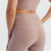 High rise capri pants - Mauve Taupe