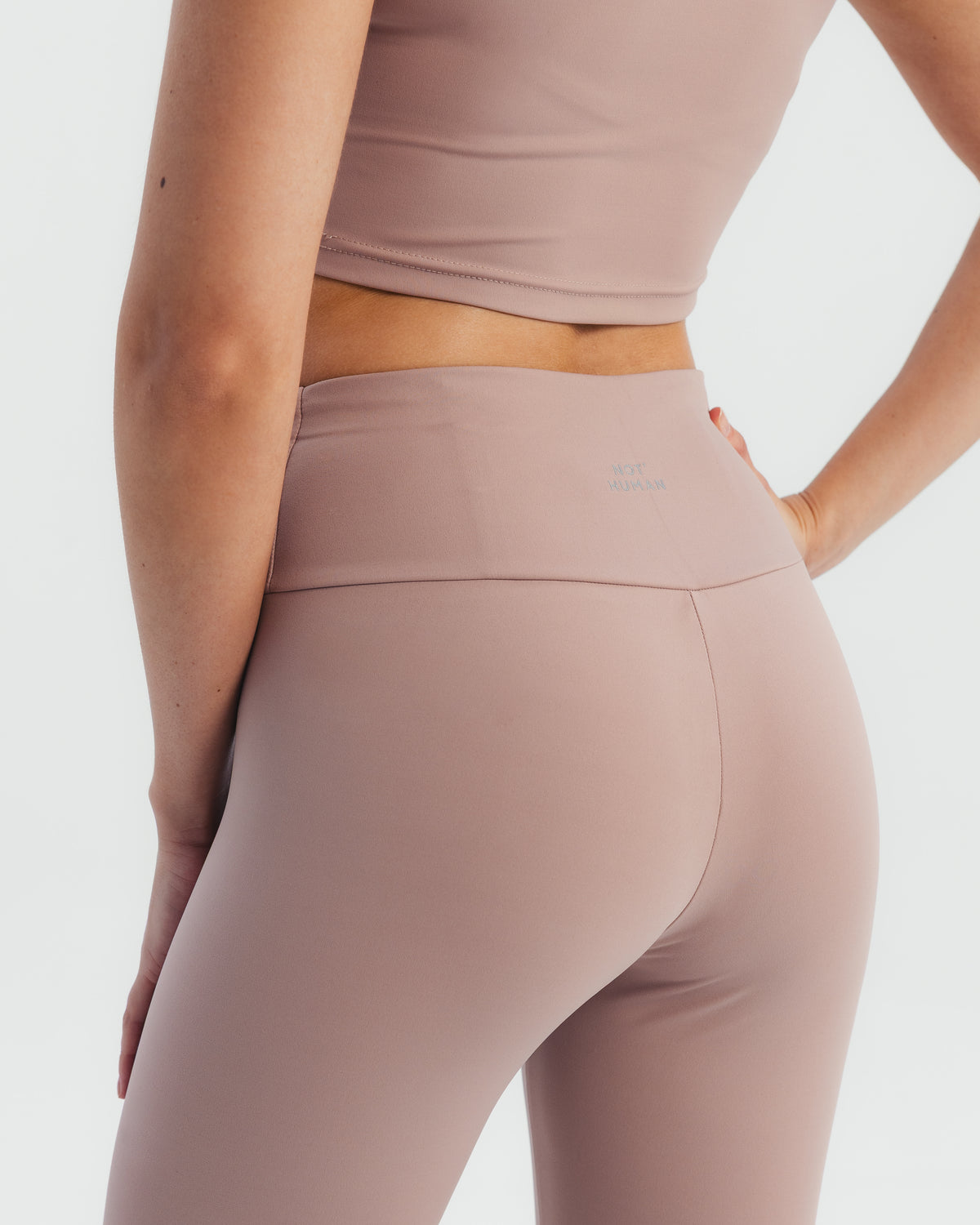 High rise capri pants - Mauve Taupe