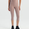 High rise capri pants - Mauve Taupe