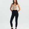 High-waisted ankle-length leggings - Black