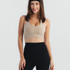 Essential neck top - Beige