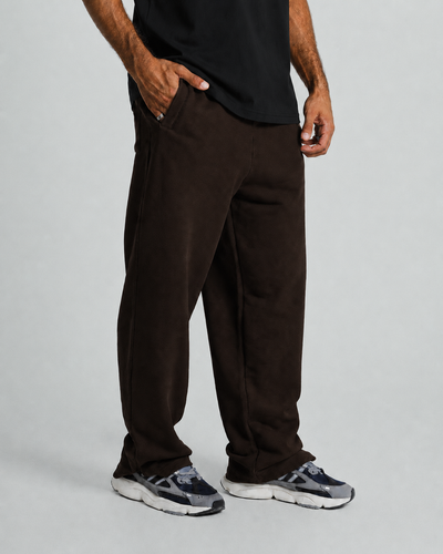 Wide-Leg Trousers - Brown