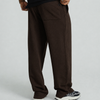 Wide-Leg Trousers - Brown