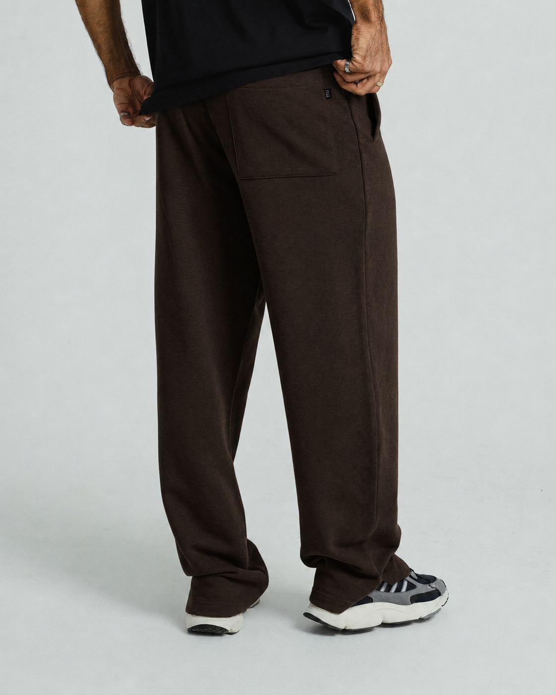 Wide-Leg Trousers - Brown