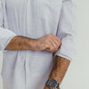 COTTON - LINEN SHIRT LIGHT GREY