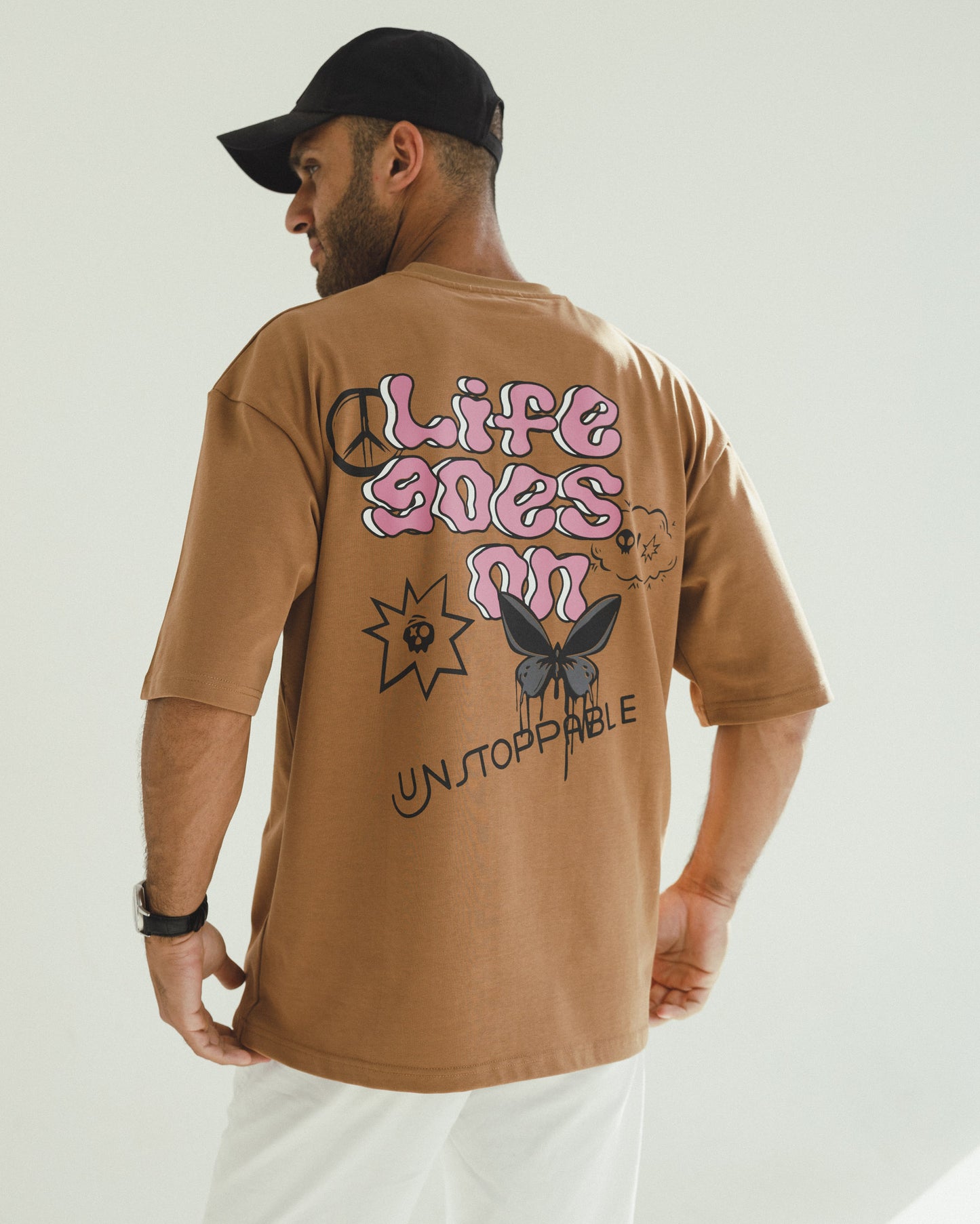 LIFE GOES ON OVERSIZED T-SHIRT