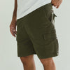 Gabardine Cargo Relaxed Shorts – Olive