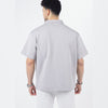 ZIP-UP POLO SHIRT Grey