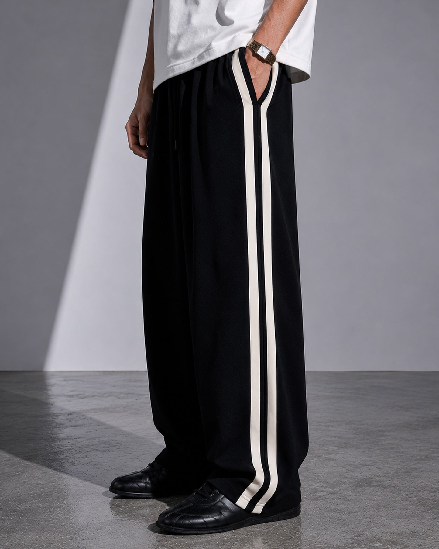 Twinline Wide Pants - Black