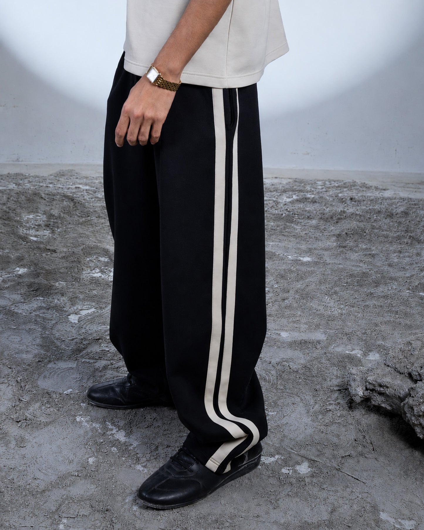 Twinline Wide Pants - Black