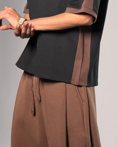 2 Tucked Pants - Brown