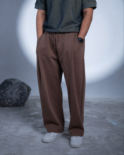 2 Tucked Pants - Brown